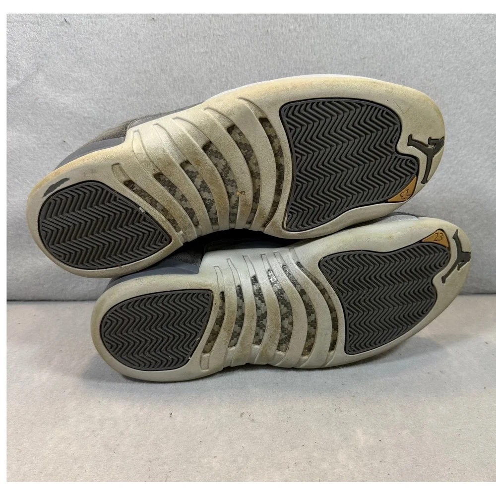 Air Jordan 12 Retro Dark Grey Suede Mens Basketball Shoes 130690-005 Size 11